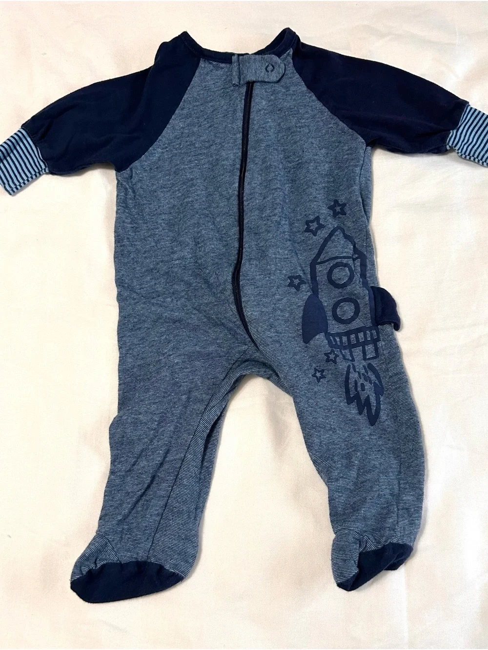 3 month Baby Pajama Footie Sleepers 4 pieces! Ducks, Rocket and Airplane Designs